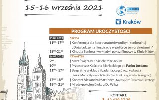 Plakat - VIII Międzynarodowe Senioralia w Krakowie