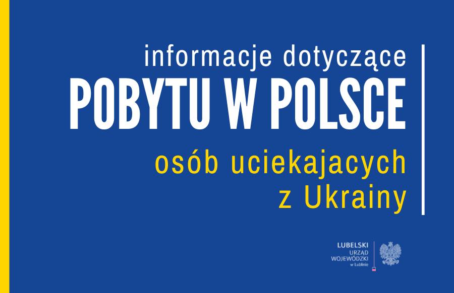 Plakat dotyczący pobytu w Polsce