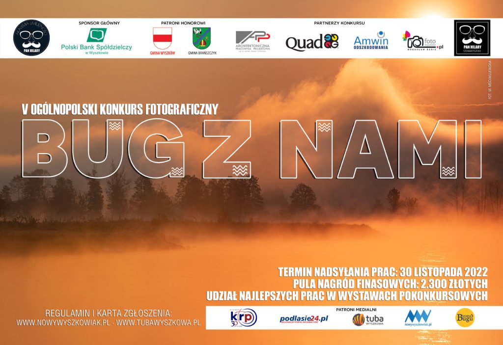 plakat  V Ogólnopolski Konkurs Fotograficzny Bug z Nami