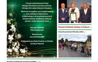 Pierwsza strony hazety samorządowej powiat chełmski