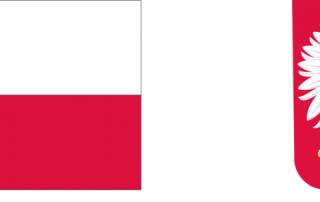flaga polski i godło polski