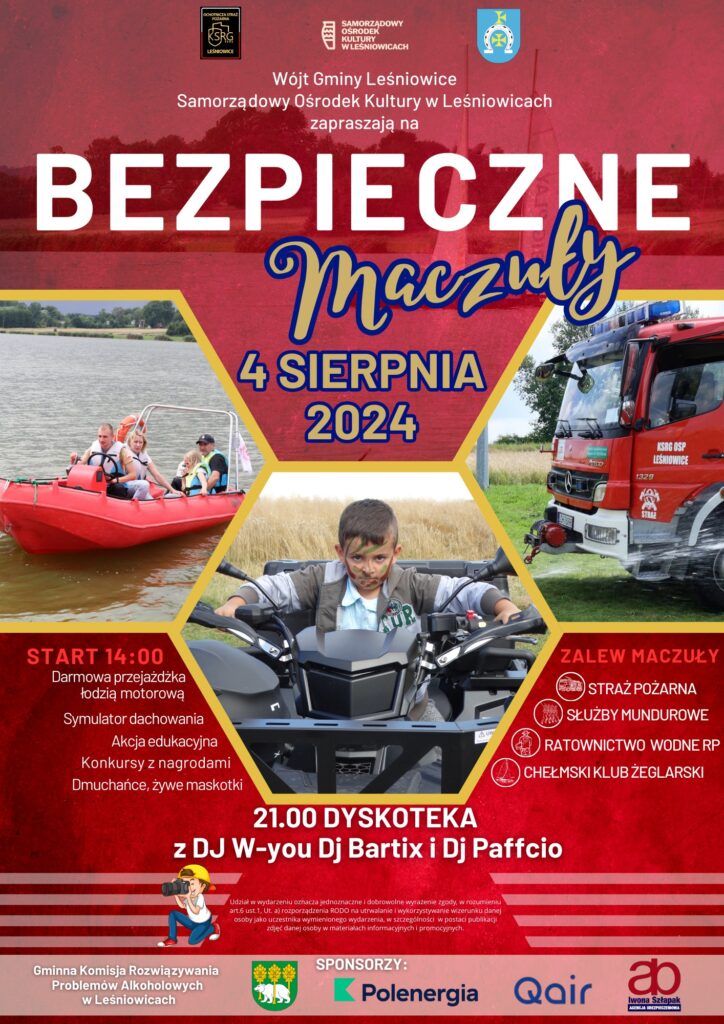 plakat bezpieczne maczuły